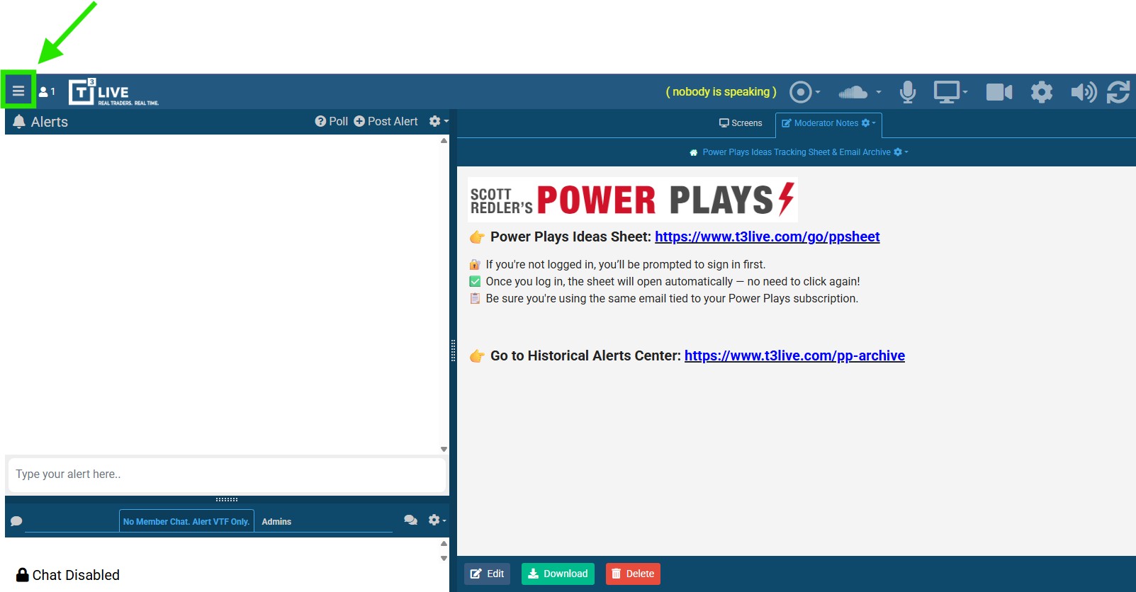 VTF Desktop View screenshot of the login page